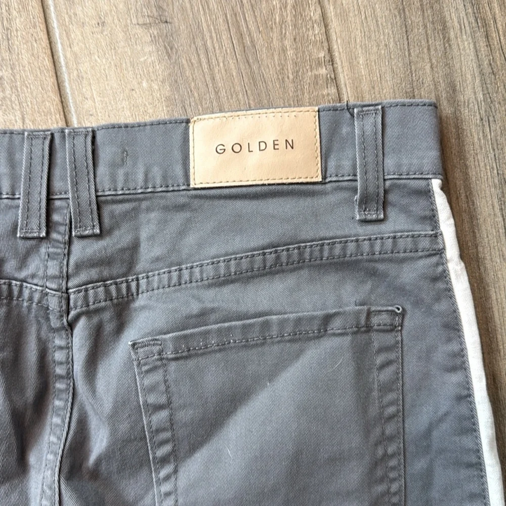 Golden Denim Men’s Gray and‎ White Zipper Ankle Pant Size 36